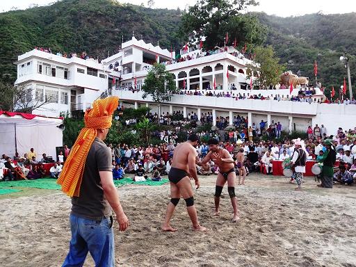 WRESTLING EVENT AT BHIULI MELA, MANDI TOWN