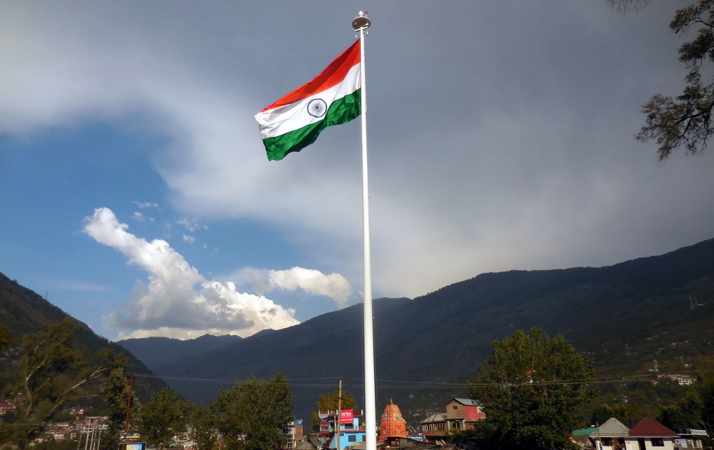 100 FEET MONUMENTAL NATIONAL FLAG AT DHALPUR, KULLU