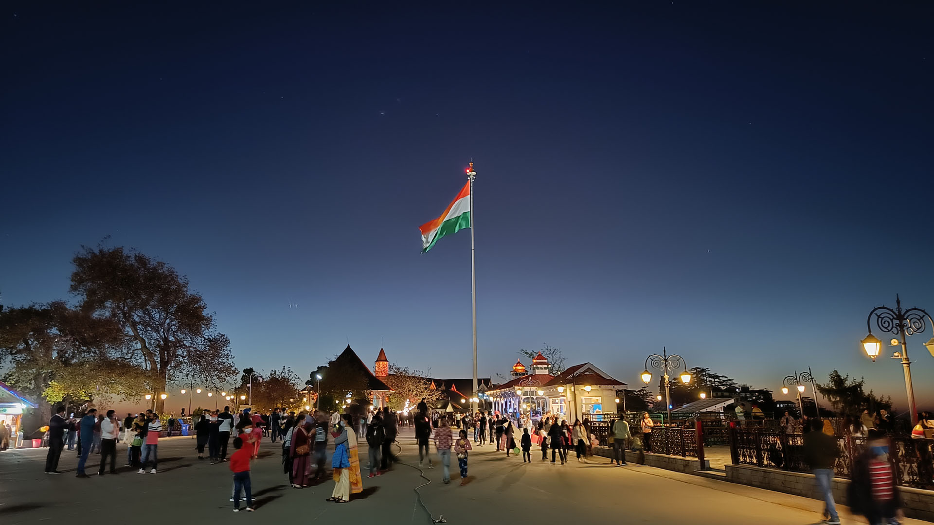 NATIONAL FLAG AT RIDGE, SHIMLA