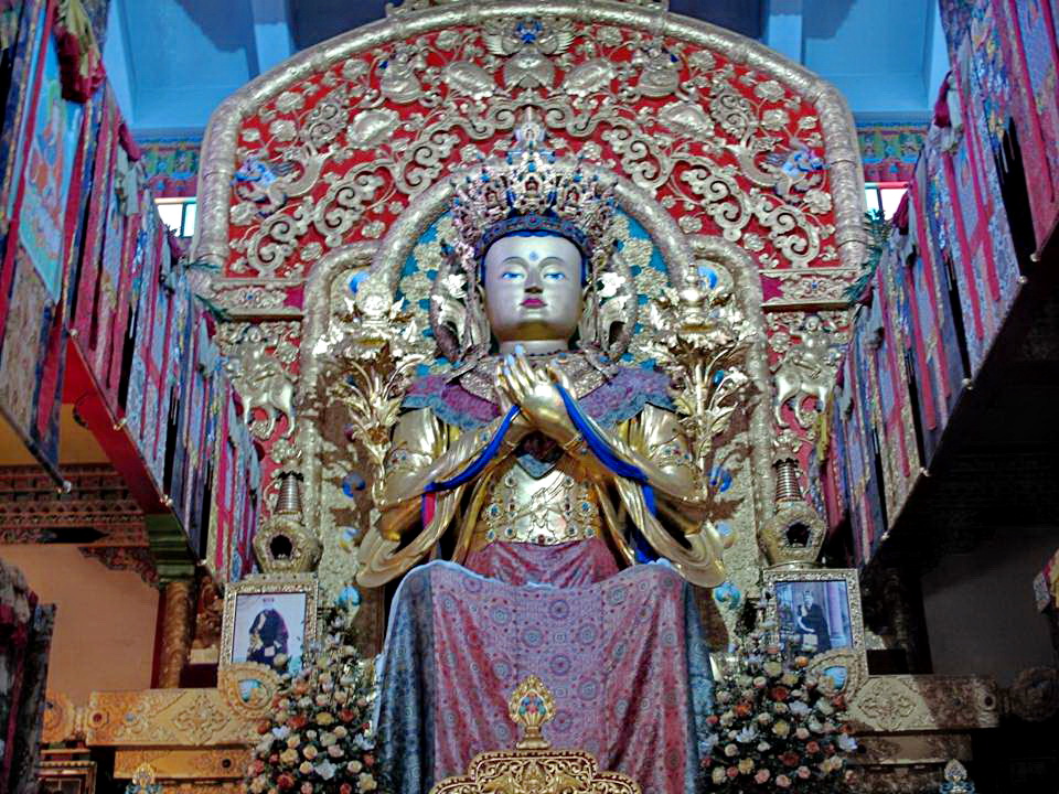 STATUE OF LORD BUDDHA AT BHATTU MONASTERY NEAR BAIJNATH, KANGRA