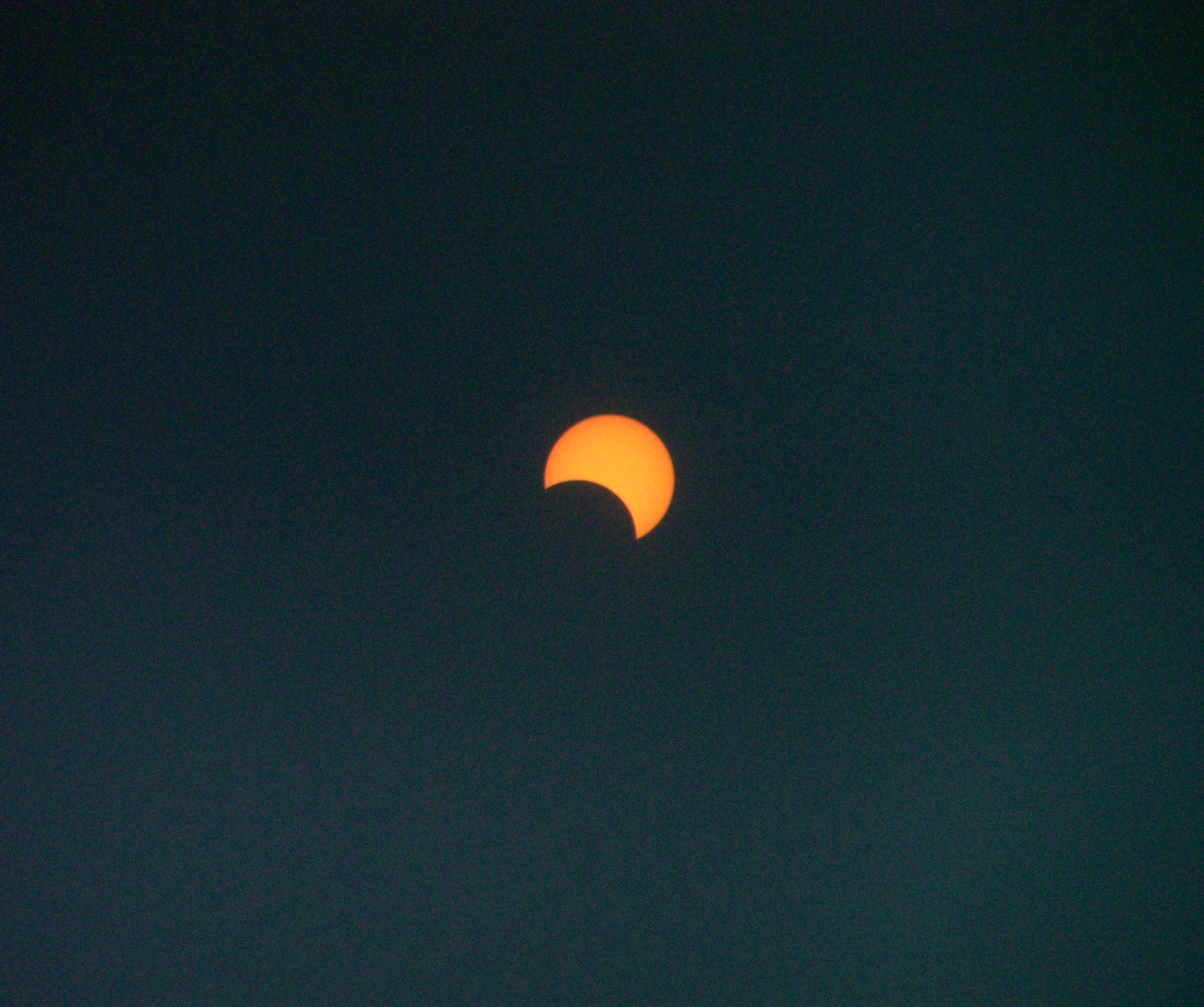 VIEW OF SOLAR ECLIPSE SEEN AT CHAMBA