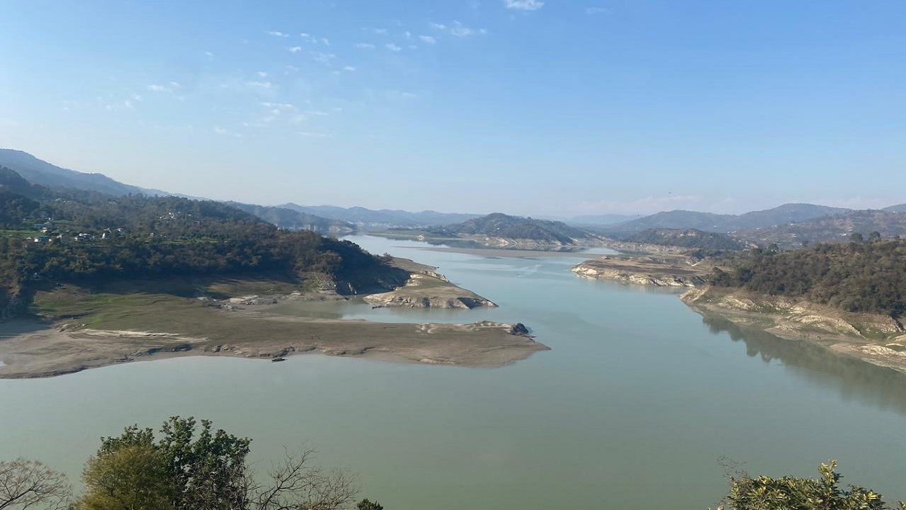 Govind sagar lake view from Bilaspur