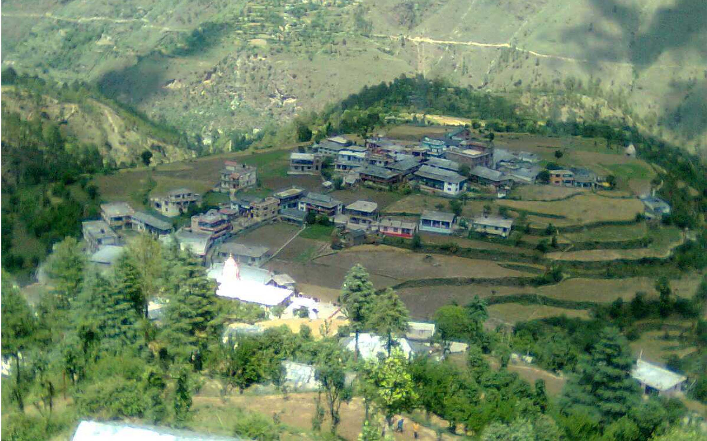 A VIEW OF NAU-PANOU VILLAGE, MANDI