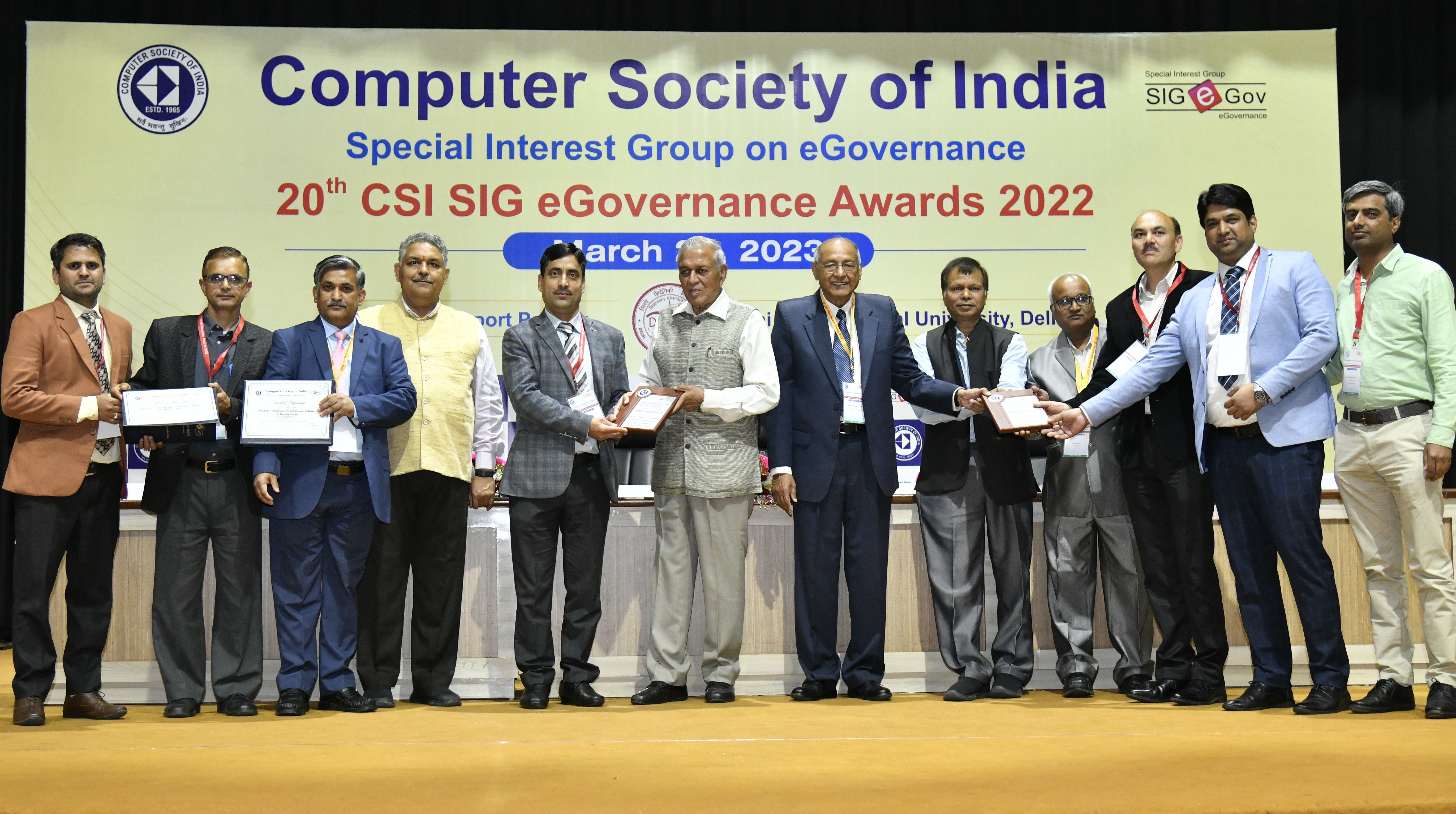 CCSI Award of Appreciation for PSC SoFT