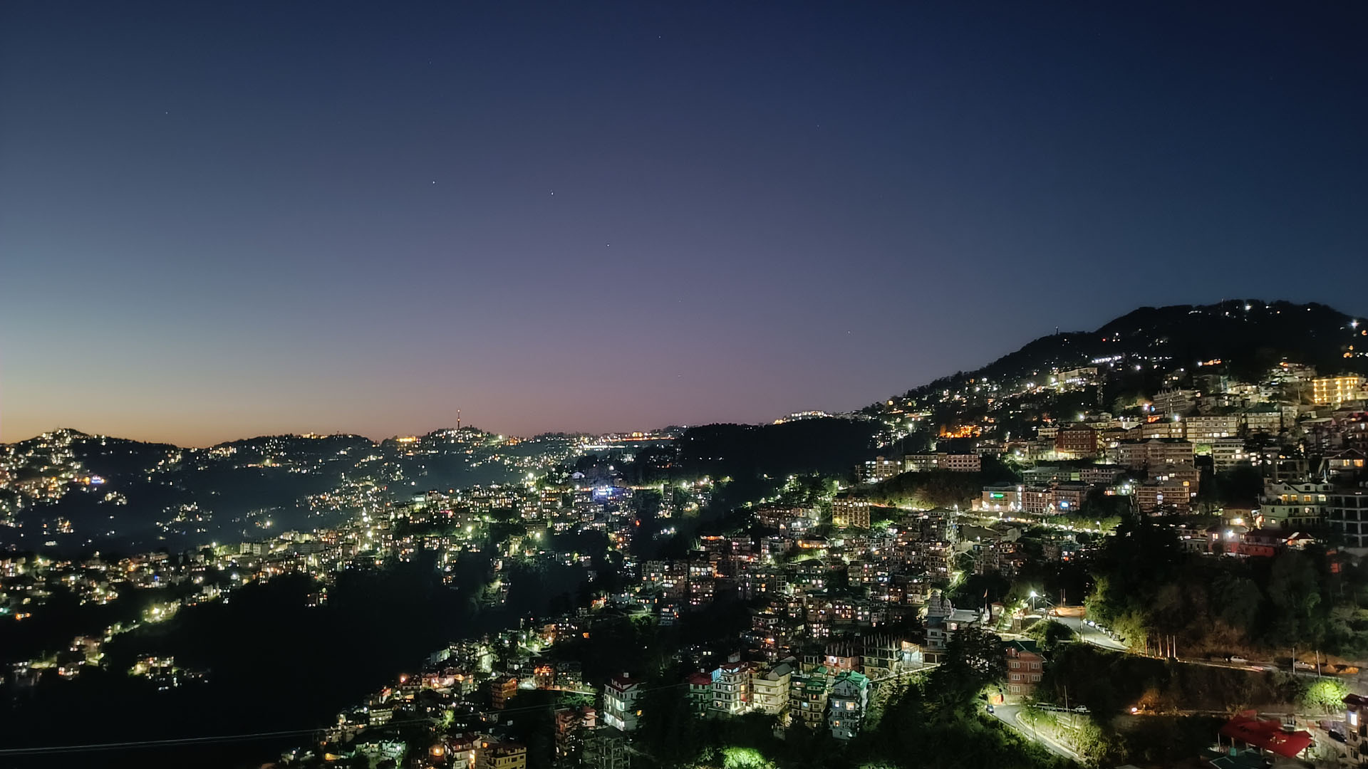 Snow covered Shimla View