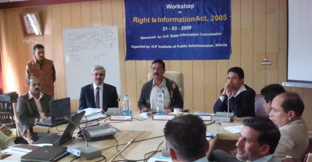 Workshop on Right to Information Act, 2005 at MANDI (JPG, 86 KB)