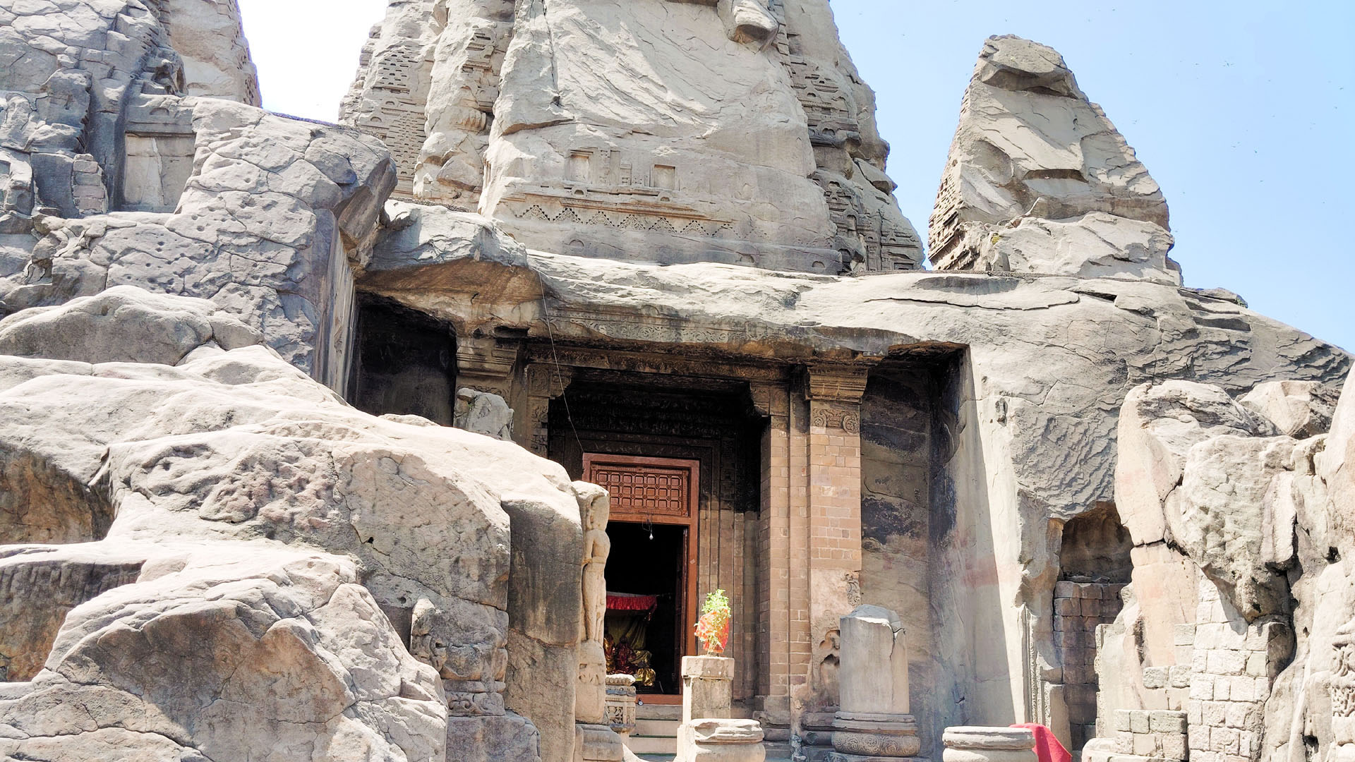 Rock Cut Masroor Temple